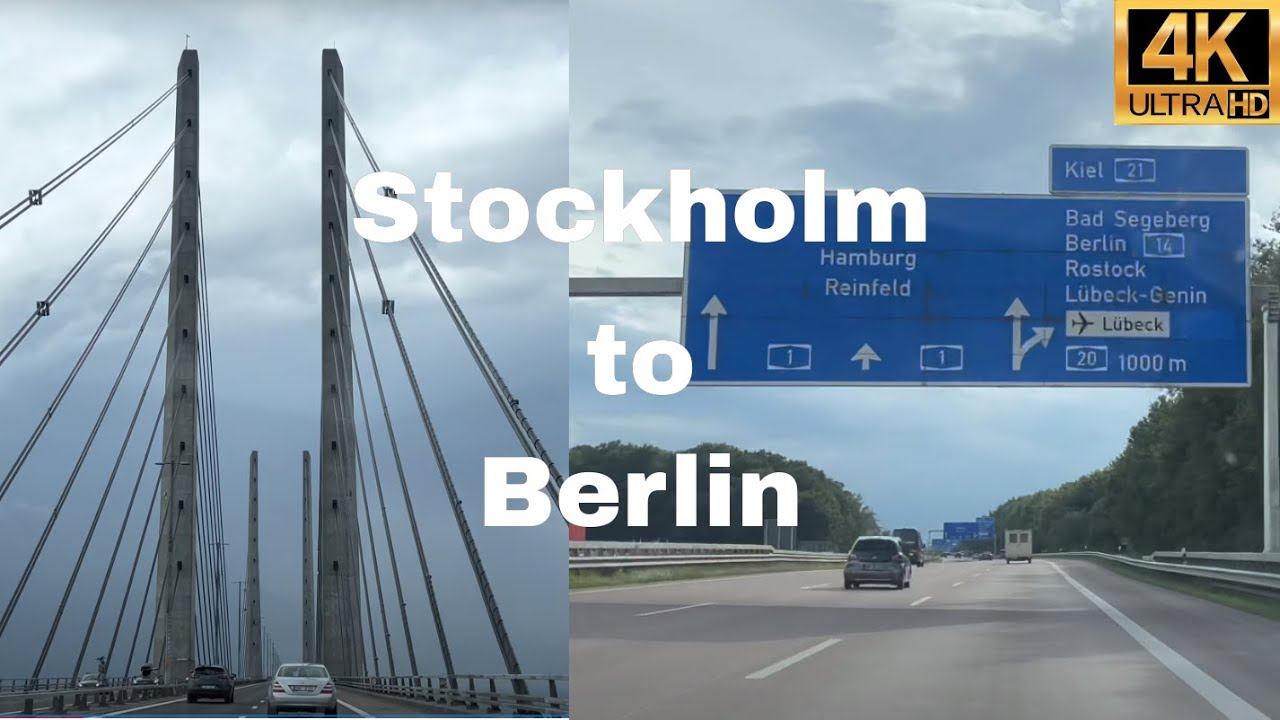 Stockholm Sweden 🇸🇪 to Berlin Germany 🇩🇪 | Travel by Car | Driving |  4K HDR