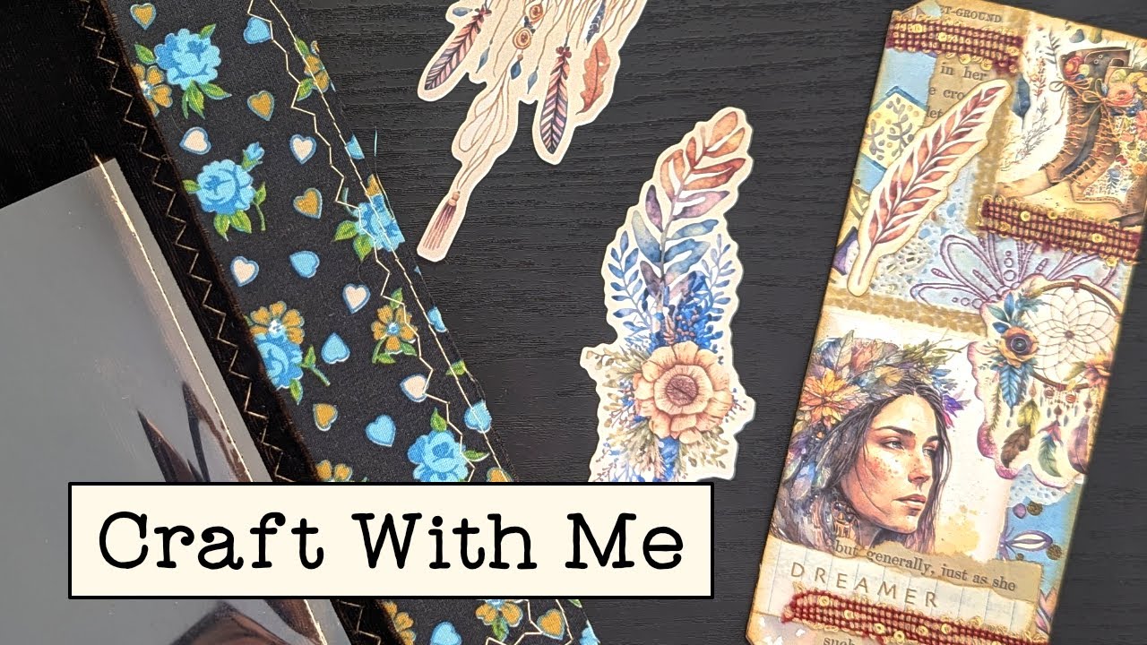 Junk Journal With Me | Boho Journal Collage Tag with Inside Journaling Space