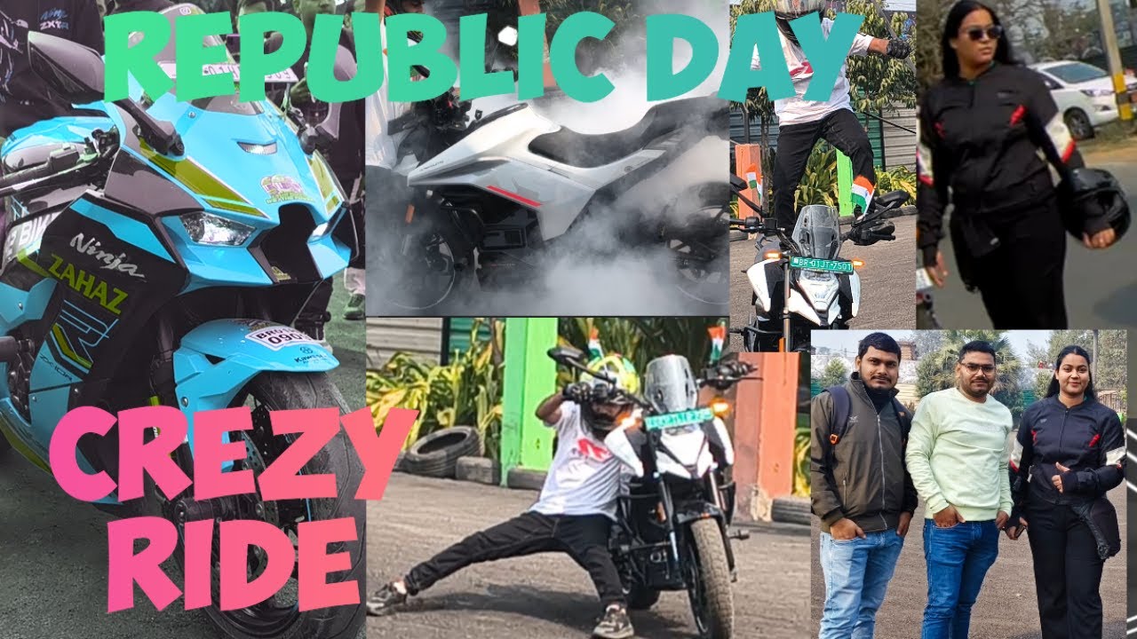Crezy stunts show ✨| Republic Day Ride | 26 january Ride | Game , stunts show