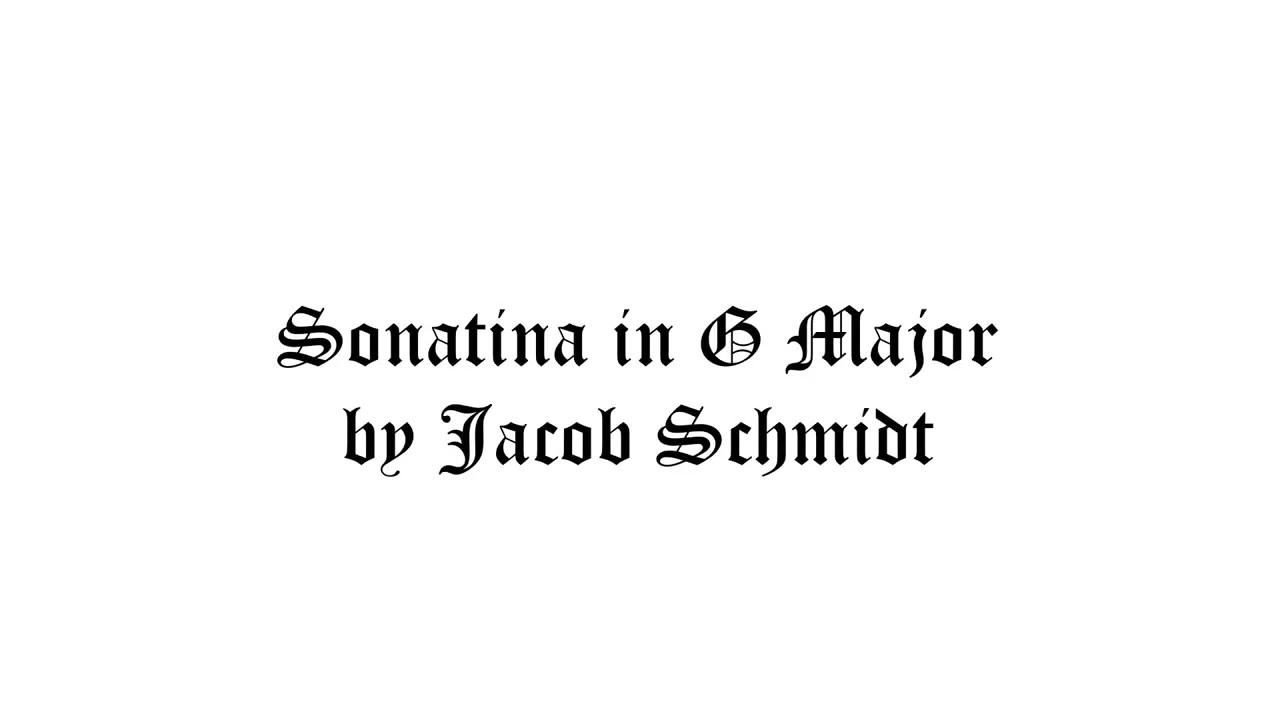 Sonatina in G Major (Schmidt) - The Rusty Augers (2025)