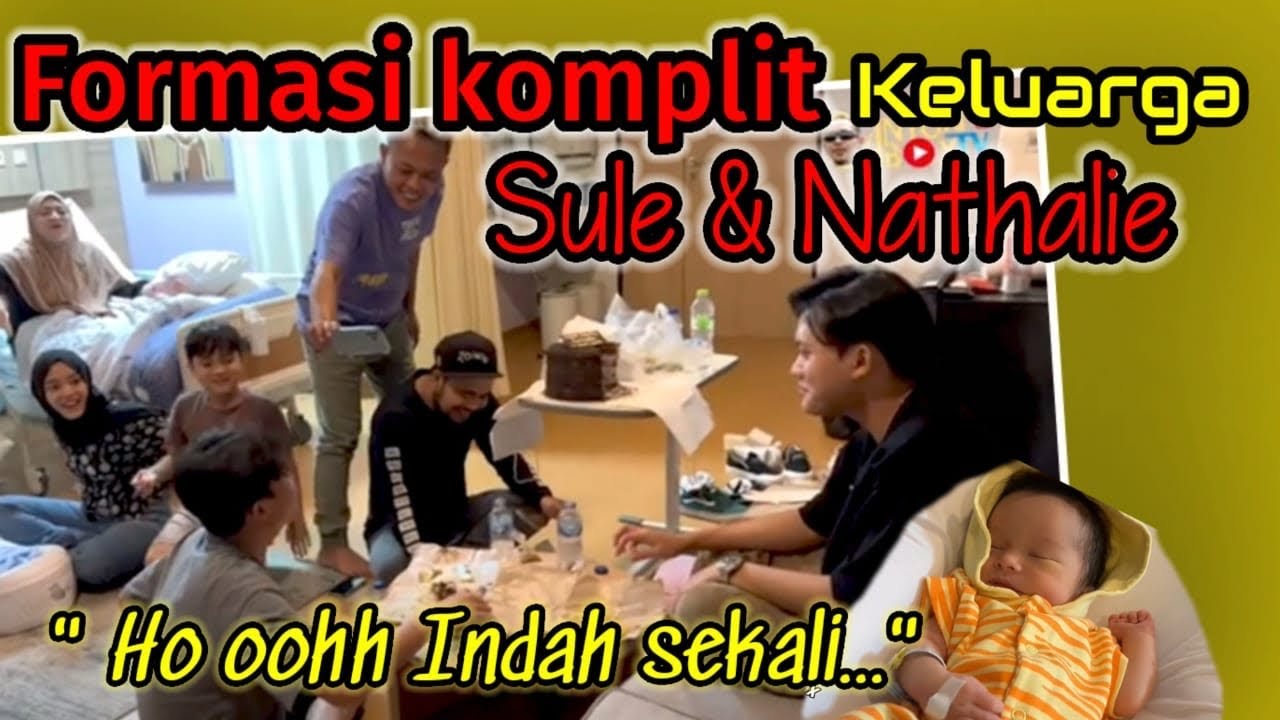 Formasi komplit keluarga sule & nathalie.
