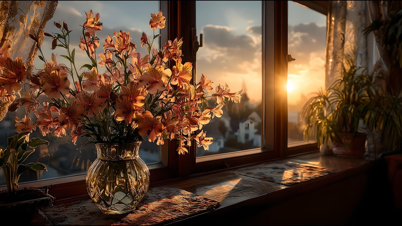 Indie Folk Chill 🍂 | Warm Melodies for a Tranquil Evening with Flowers