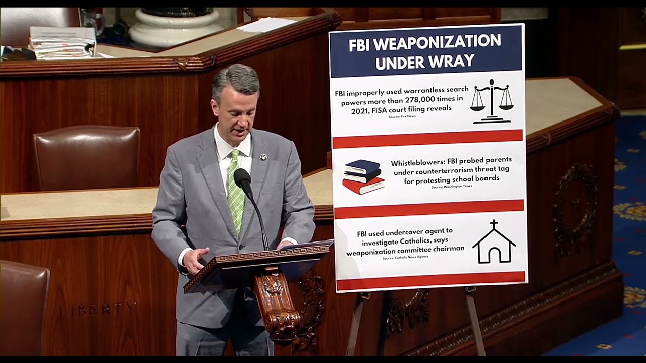 Rep. Ben Cline (R-VA) Speaks on the FBI's Abuses of Power Under Director Christopher Wray - 7.13.23