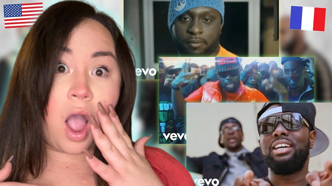 American Reacts to Sexion d'Assaut Music Videos 🇫🇷 GIMS French Music Reaction