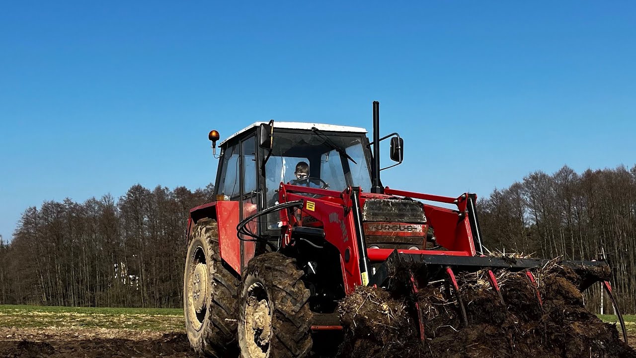 🔥Szybka oporowa akcja 🚜Podzucanie obornika na pryzmę|GoPro