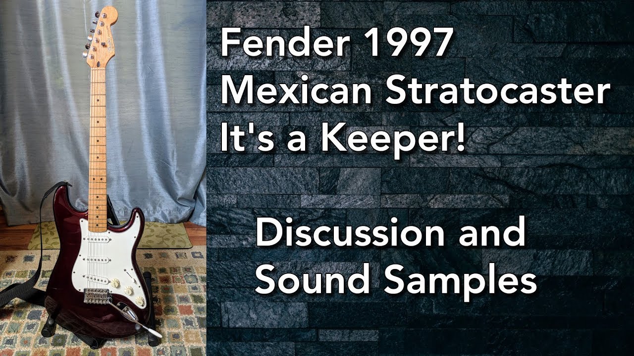 Fender 1997 Mexican Stratocaster - It's a Keeper!