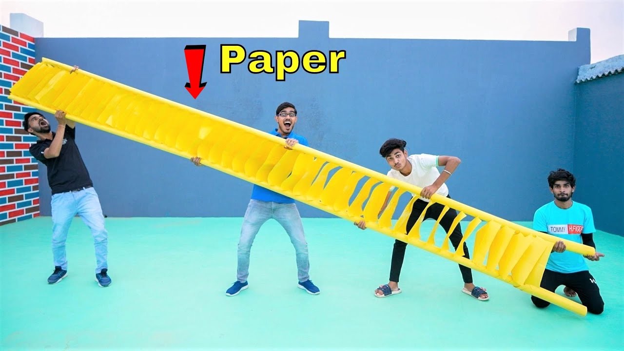 We Made Biggest Paper Ladder | कागज़ की सबसे बड़ी सीढ़ी |