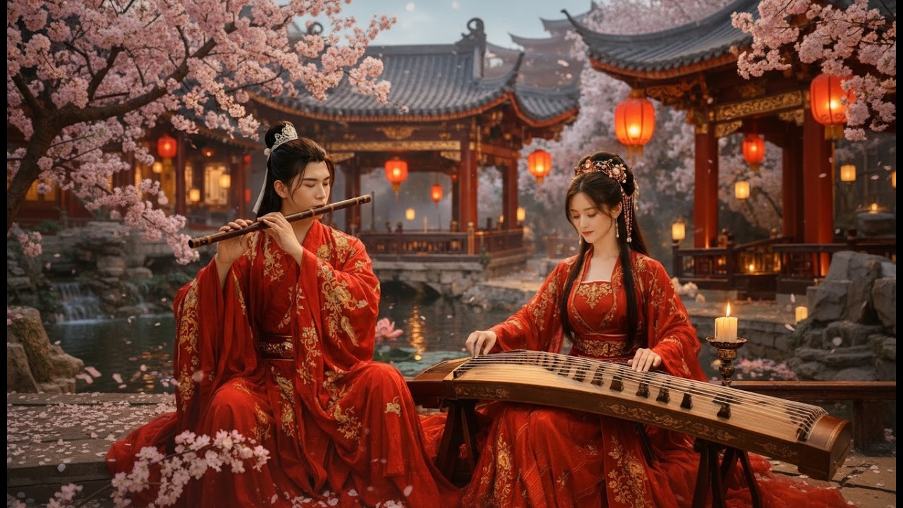 Soft Bamboo Flute with Guzheng 🎵 Ancient Chinese Zen Music for Relaxation & Sleep