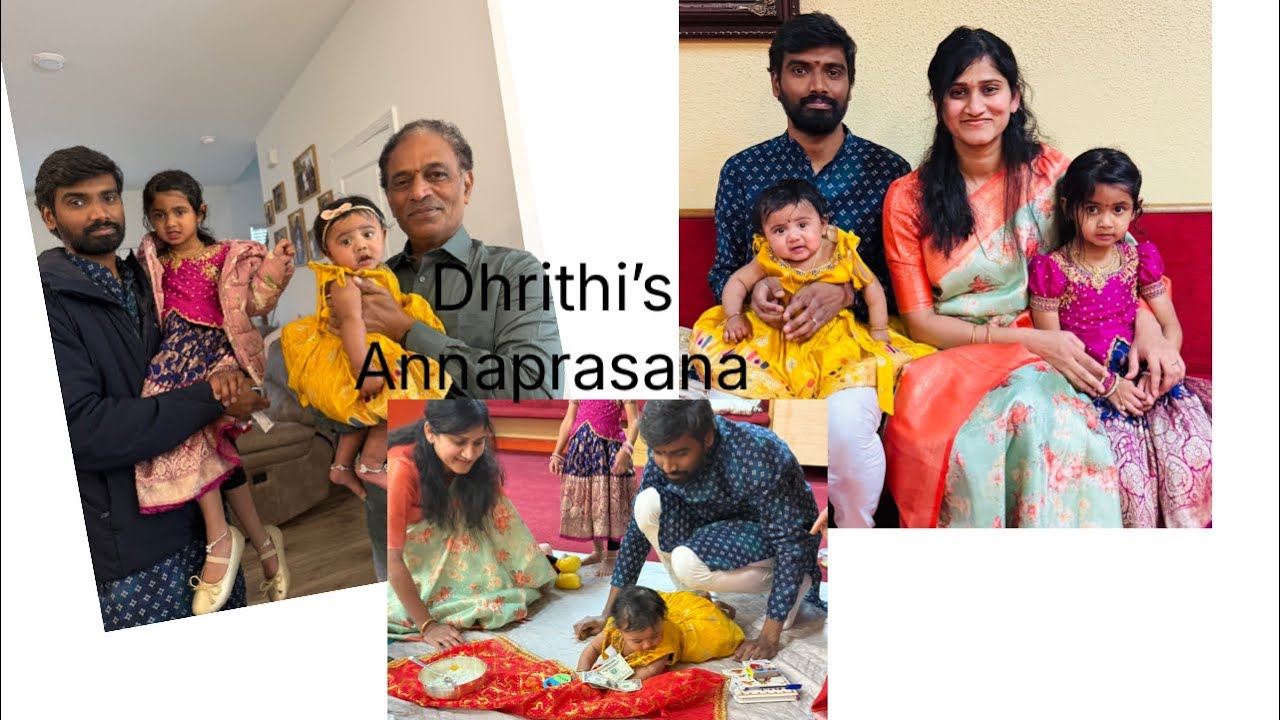Dhrithi’s Annaprasana Celebrations | First little feast | Blessing’s & bite’s of sacred paravannam |