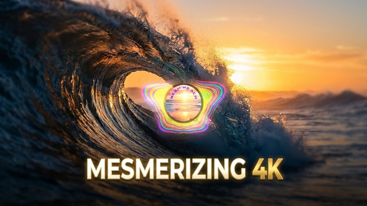 Deep Beach | Mesmerizing Sunset Waves in Stunning 4K