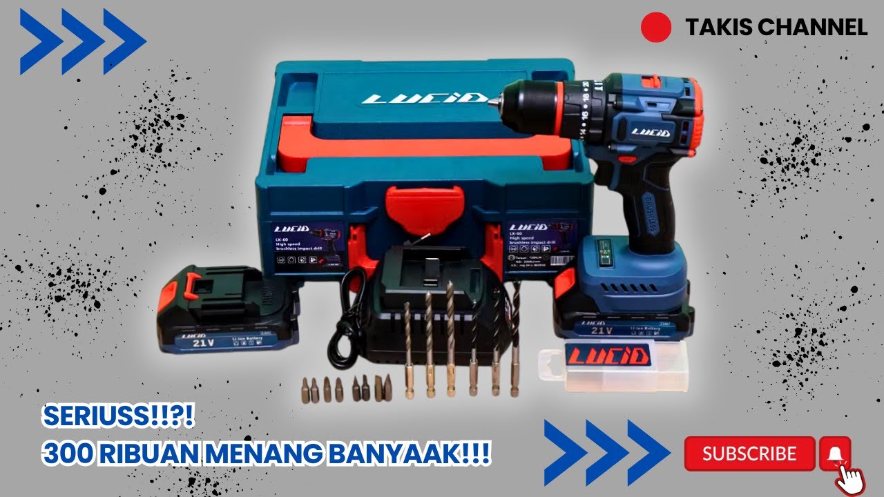 Bor Kaum Mending! Review Bor Cordless Lucid LX-60 – Kuat & Murah?