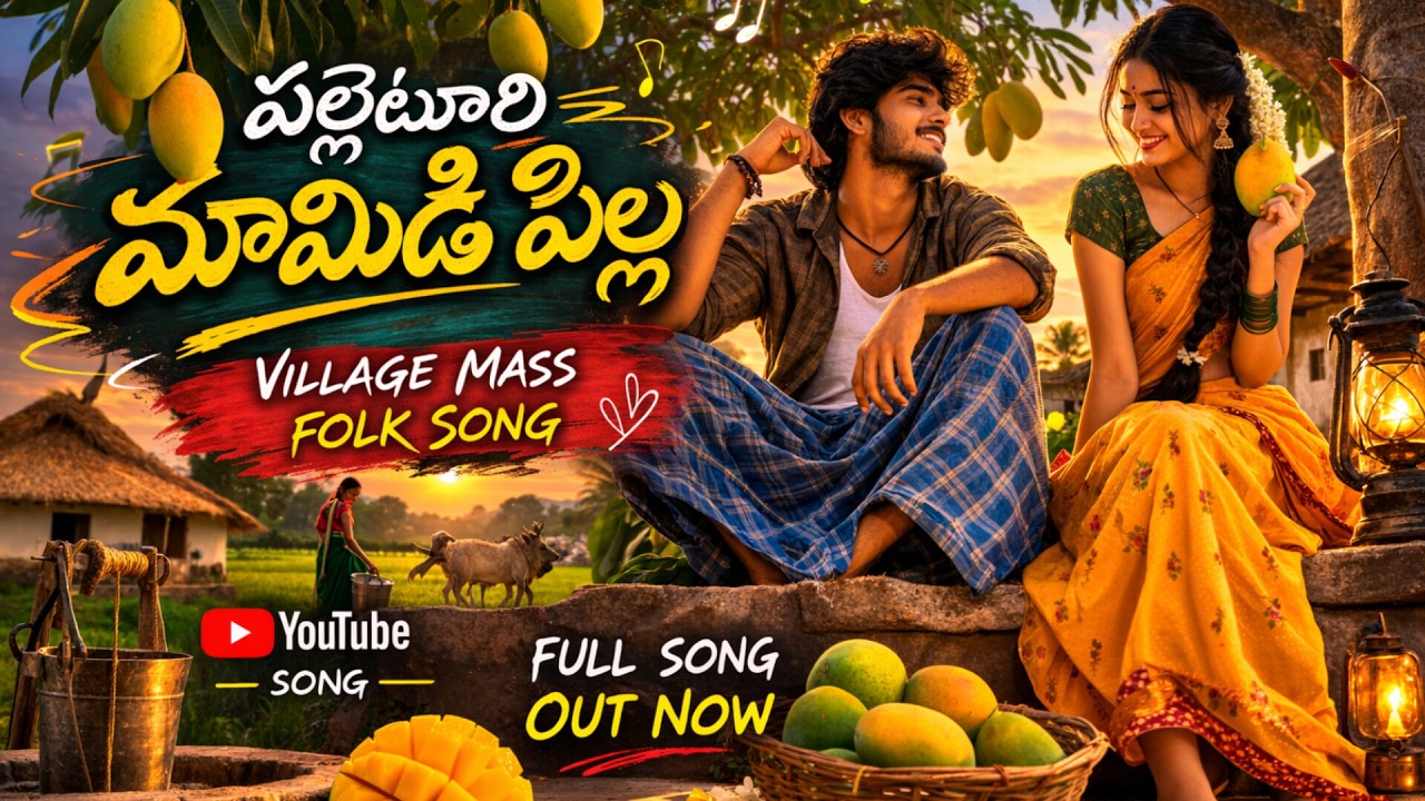 పల్లెటూరి మామిడి పిల్లా | Palletoori Mamidi Pilla | Telugu Mass Folk DJ Song #folksong #djremix
