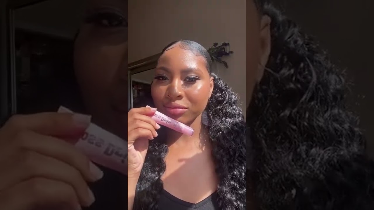 @dj wearing our gloss drip in the shade besitos 😍💗