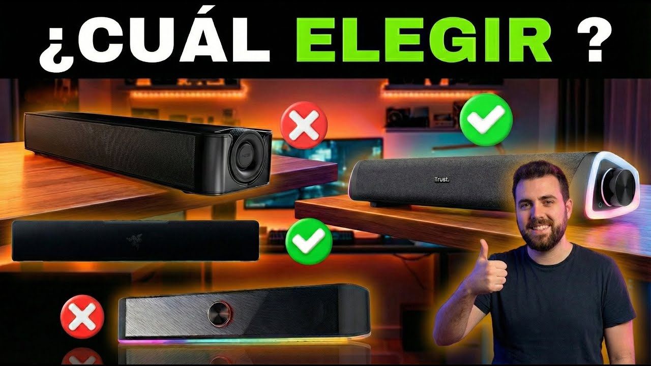 ✅7 Mejores Barras de Sonido para PC [2026] 🔊 Calidad-Precio | Baratas Amazon | Altavoces PC Gaming