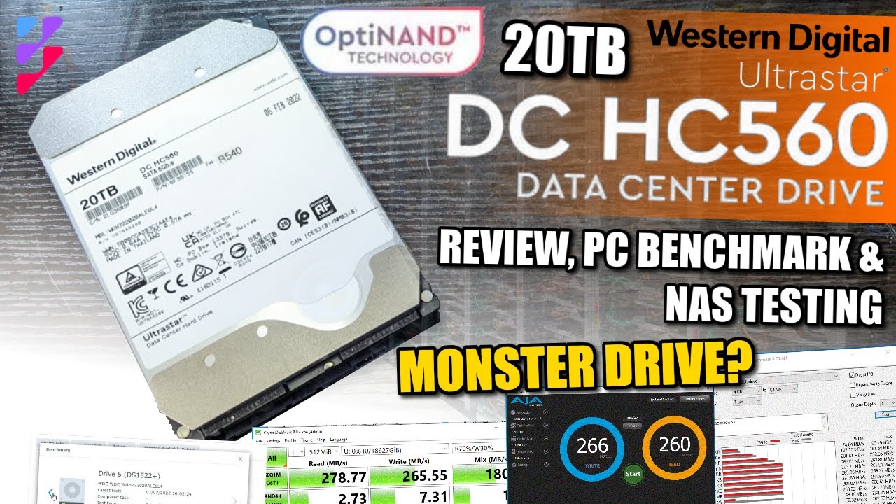 WD Ultrastar HC560 20TB Hard Drive Review, NAS Benchmark and PC Tests