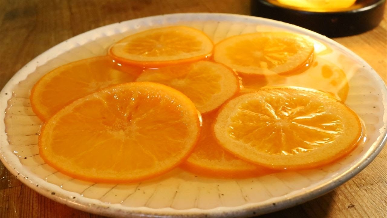 オレンジの輪切りのシロップ煮の作り方・レシピ【オランジェット】失敗しないコツ How to make Candied Orange｜Coris cooking