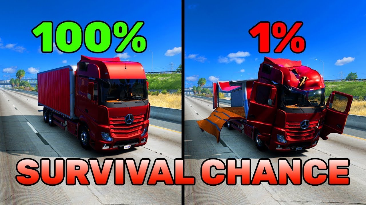Realistic Survival Chance Crashes #19 (Winter Mood) | BeamNG.drive
