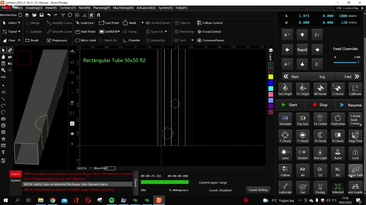 BODOR THİNKER BORU LAZER ÇİZİM PROGRAMI PART 1 / SARIGÜL PROFİL LAZER KESİM