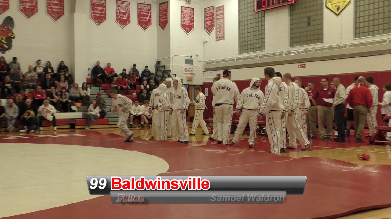 Boys Varsity Wrestling Matches Baldwinsville VS Fulton 11/30/2016