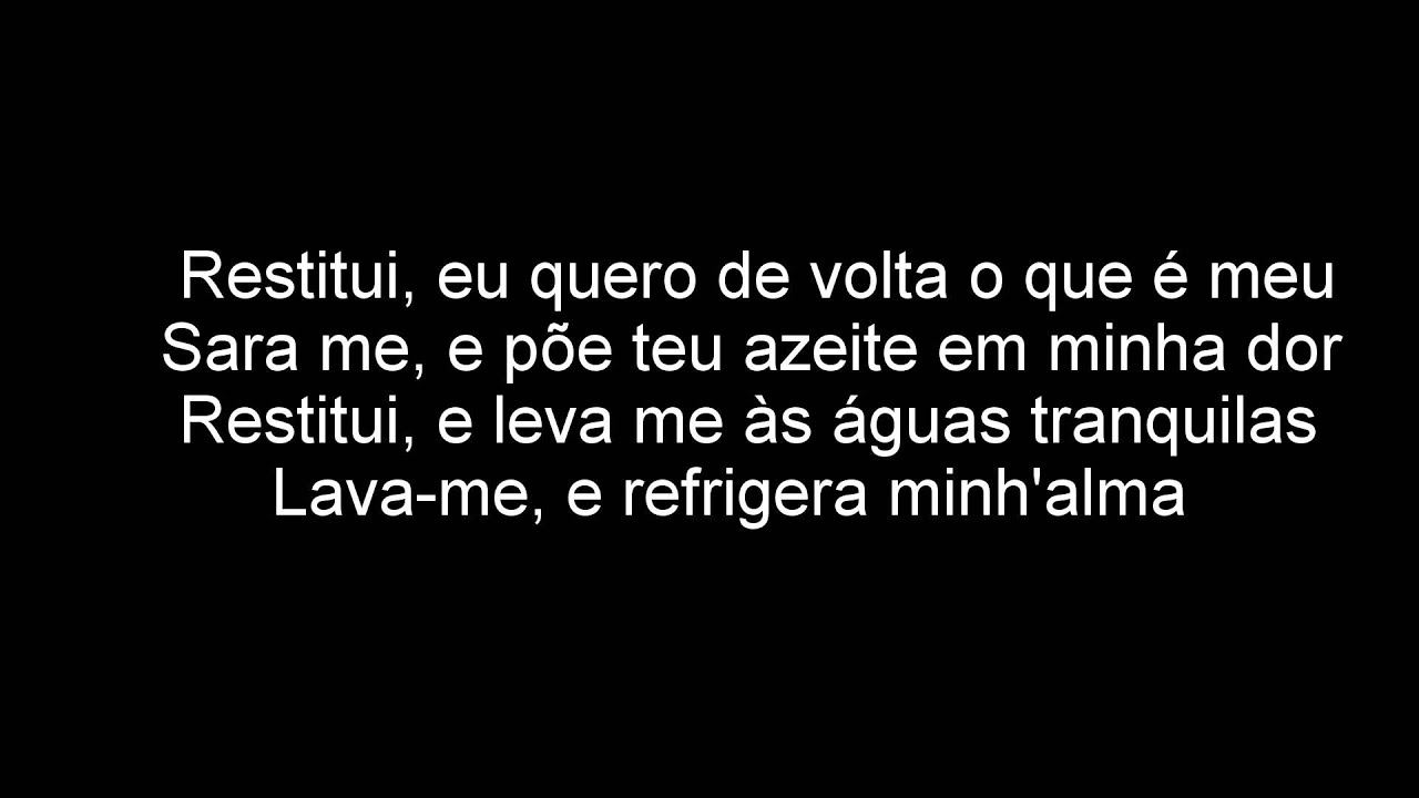 RESTITUI - Toque no Altar - Letra legendado