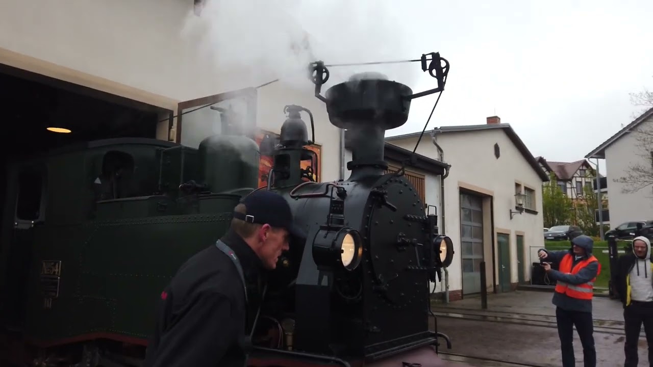 I K Nr  54  in Wilsdruff unter Dampf