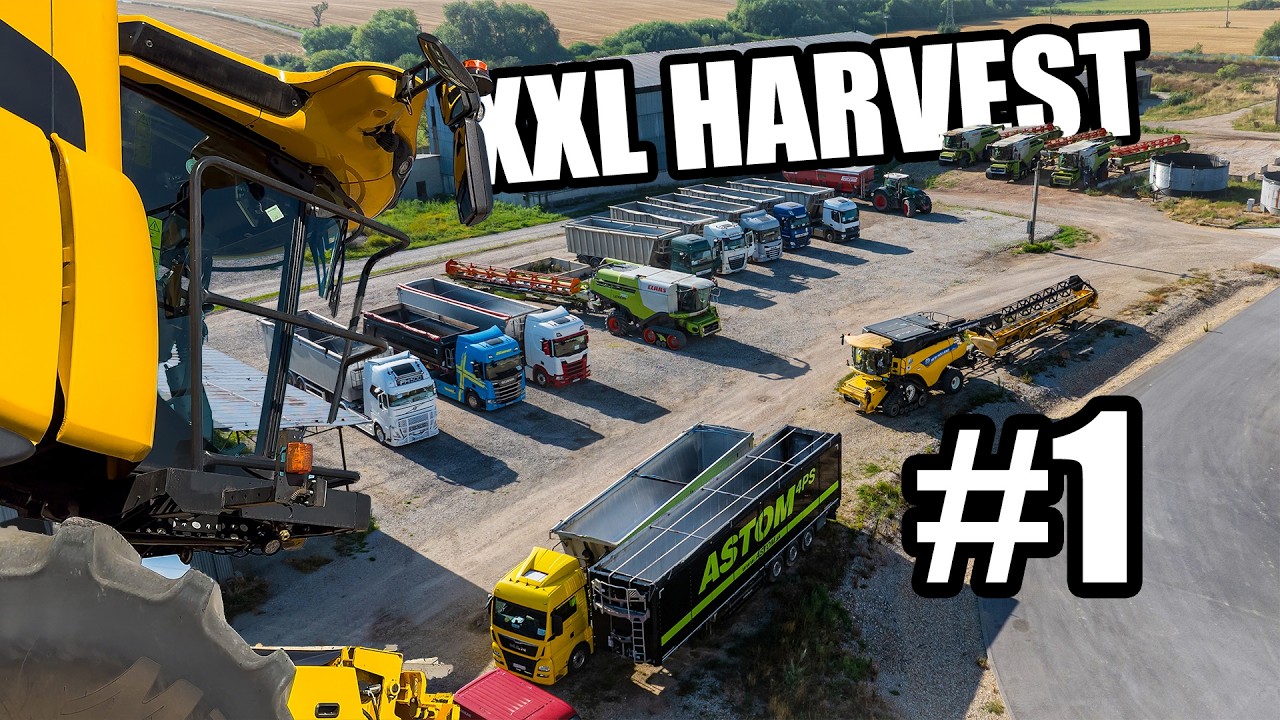 🇷🇺XXL УБОРКА 2025 [ ФЛОТ ИЗ КОШИЦ НА ДВОРЕ = Claas & New Holland & John Deere ] РЕАЛЬНЫЙ ЗВУК