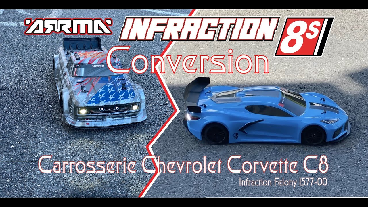 Conversion Infraction 8S + Carrosserie Corvette C8 Infraction Felony Protoform 1577-00