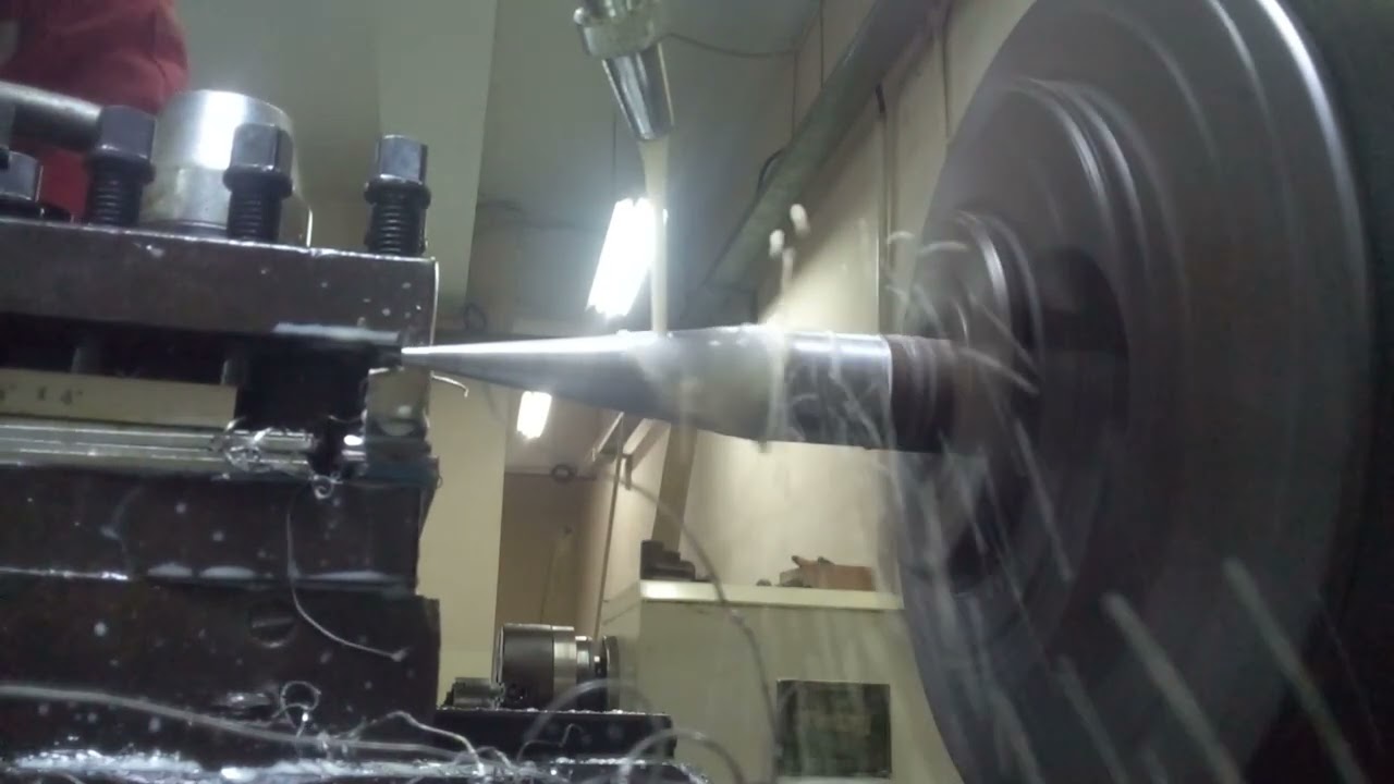 Proses Bubut Tirus Tombak Pagar Besi