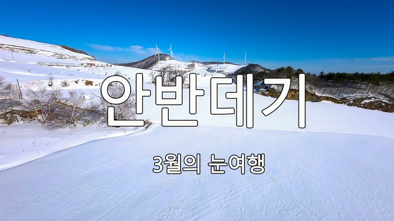 강릉 안반데기 3월의 눈여행