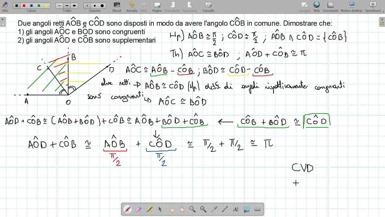 Risoluzione di un problema di geometria con angoli
