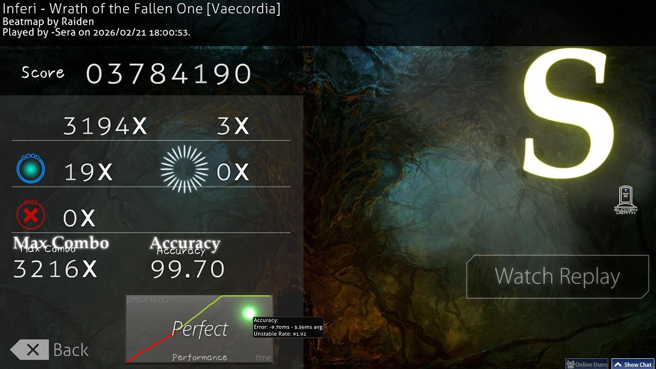 osu!taiko Inferi - Wrath of the Fallen One [Vaecordia] 8,2★ FC