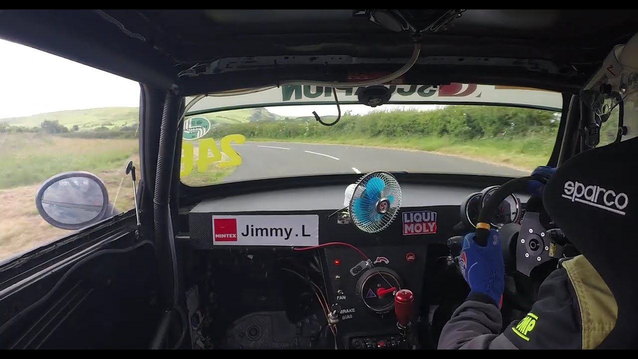 Cairncastle hillclimb 2024. Jimmy Lightbody.  JCW Mini.