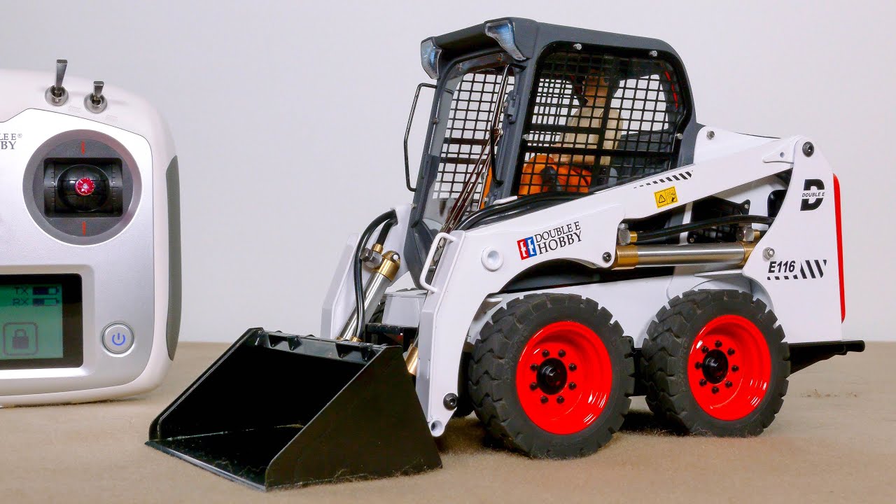 UNBOXING RC HYDRAULIC “BOBCAT STYLE” SKID STEER LOADER E116 FROM DOUBLE E HOBBY!!