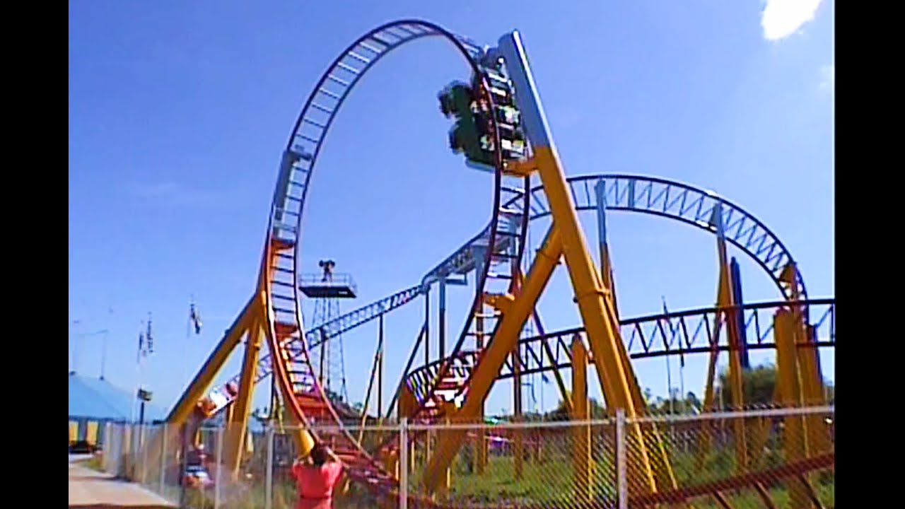 Vild Svinet (2003 Off-Ride Footage and Side-Facing On-Ride POV) - BonBon-Land Denmark