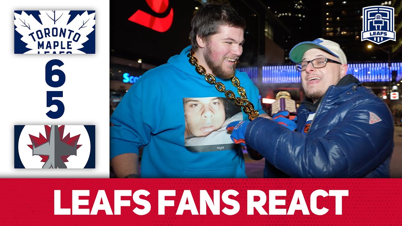 Who's Your Papi? | Leafs Fans React | Leafs 6-5 Jets