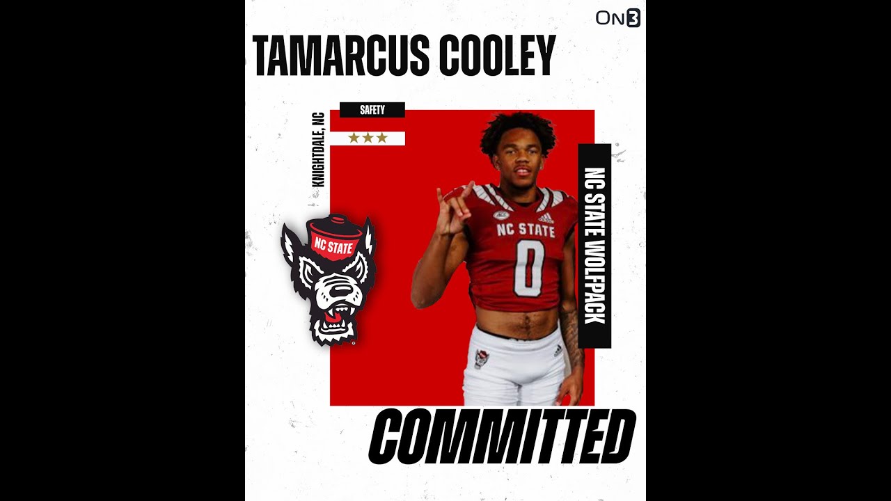 NC State football commit Tamarcus Cooley highlights vs. East Forsyth