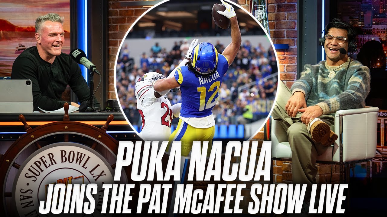 Puka Nacua Joins The Pat McAfee Show Live From Radio Row