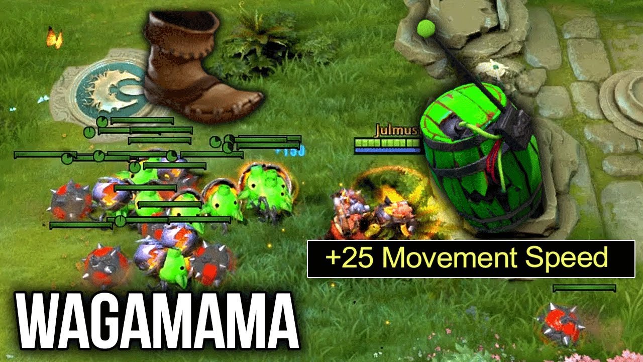 Wagamama Techies LVL 25 Talent Tree +25 Mine Movement Speed Sneaky Plays - Dota 2