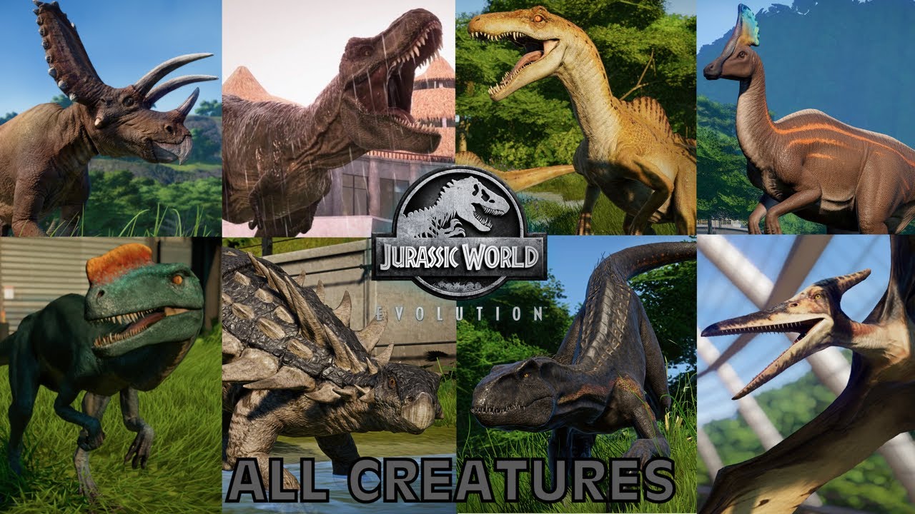 All Creatures In Jurassic World Evolution