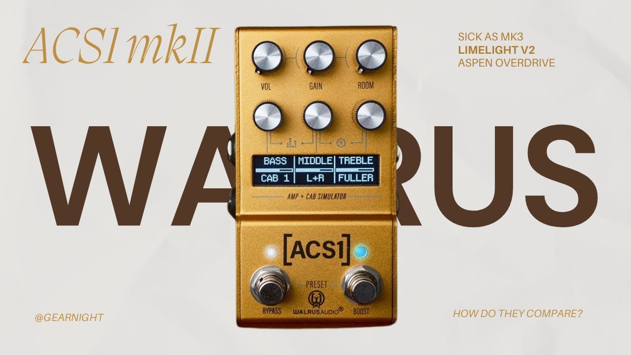 Walrus Audio ACS1 mkII | Сравнение звука Fender с UA Dream '65