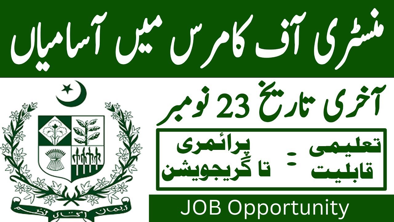 Ministry of Commerce Jobs 2022 | How to Online Apply Ministry of Commerce Jobs | JOB Opportunity