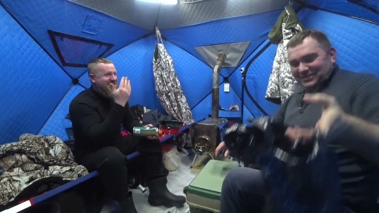 Иваньковское водохранилище. Дерзкие лещи. Зимняя ночная рыбалка в палатке.