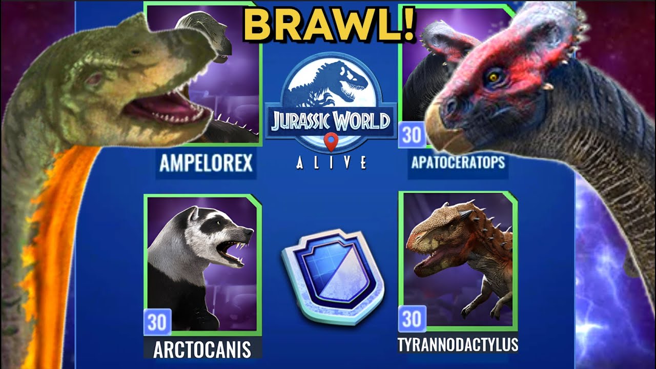 JWA 4v4 Brawl PVP! Ampelorex & Apatoceratops Team Up!