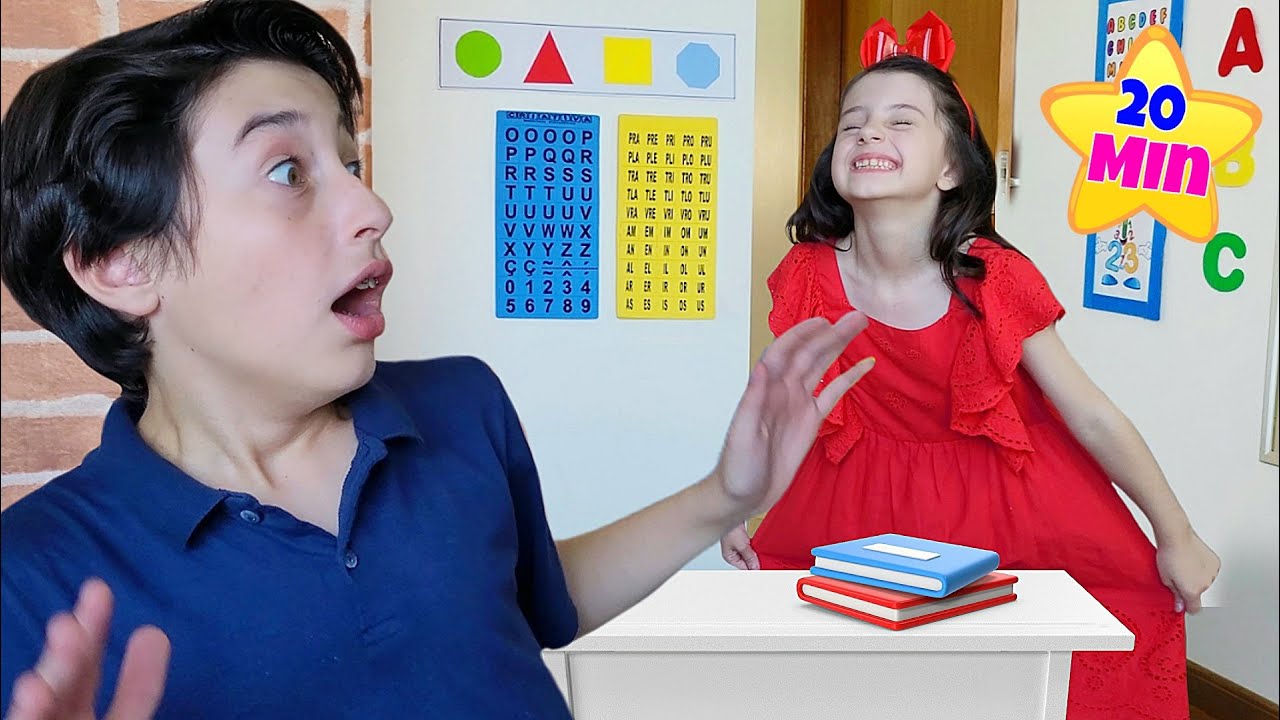 Julinha aprende Novas Regras de conduta na escola e Higiene para crianças | Mimi Julinha
