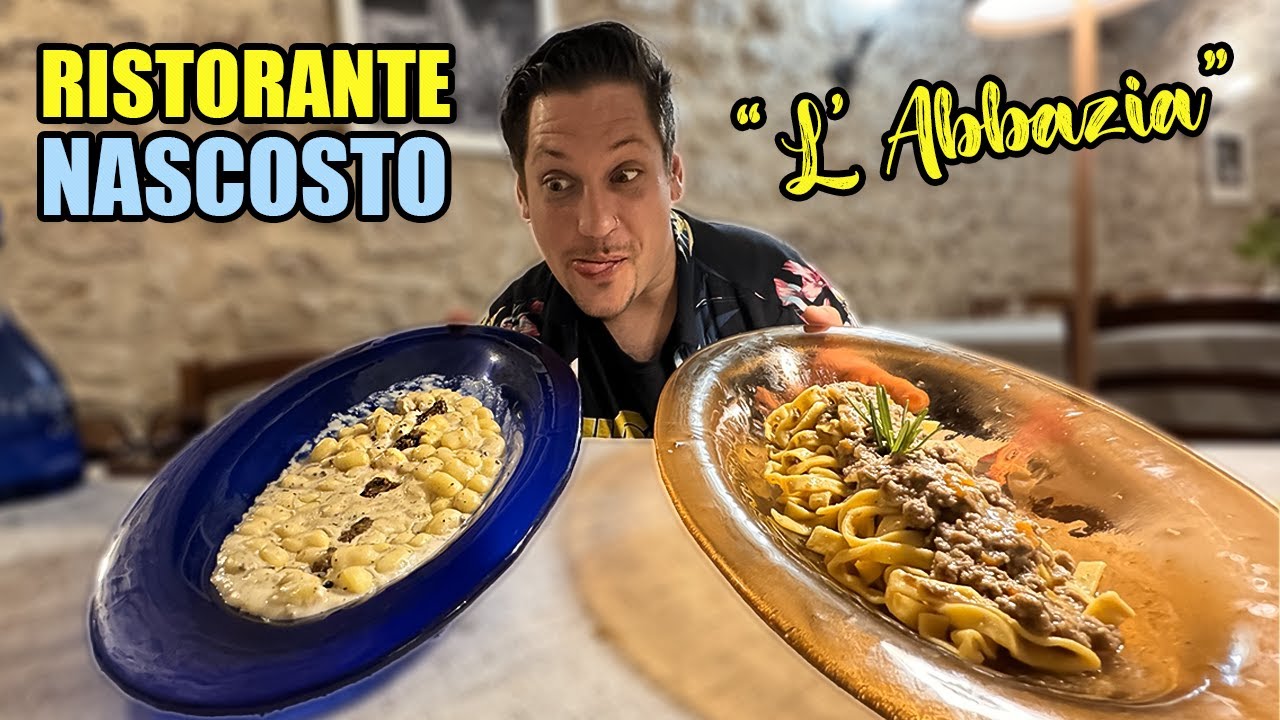 ABBIAMO MANGIATO in un' ABBAZIA del DODICESIMO SECOLO | Ristorante L' Abbazia