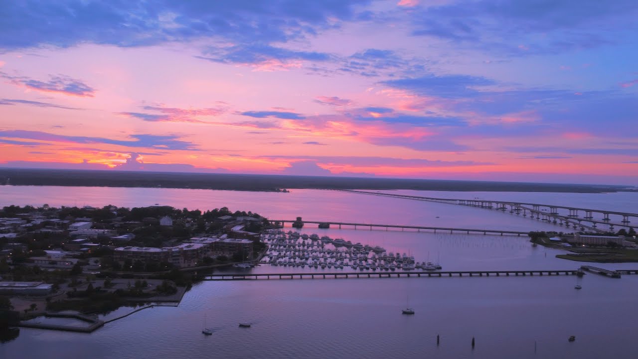 2022 Downtown New Bern NC 4K Drone Stock Footage by Above Terra Licensed Part 107 UAV Pilot
