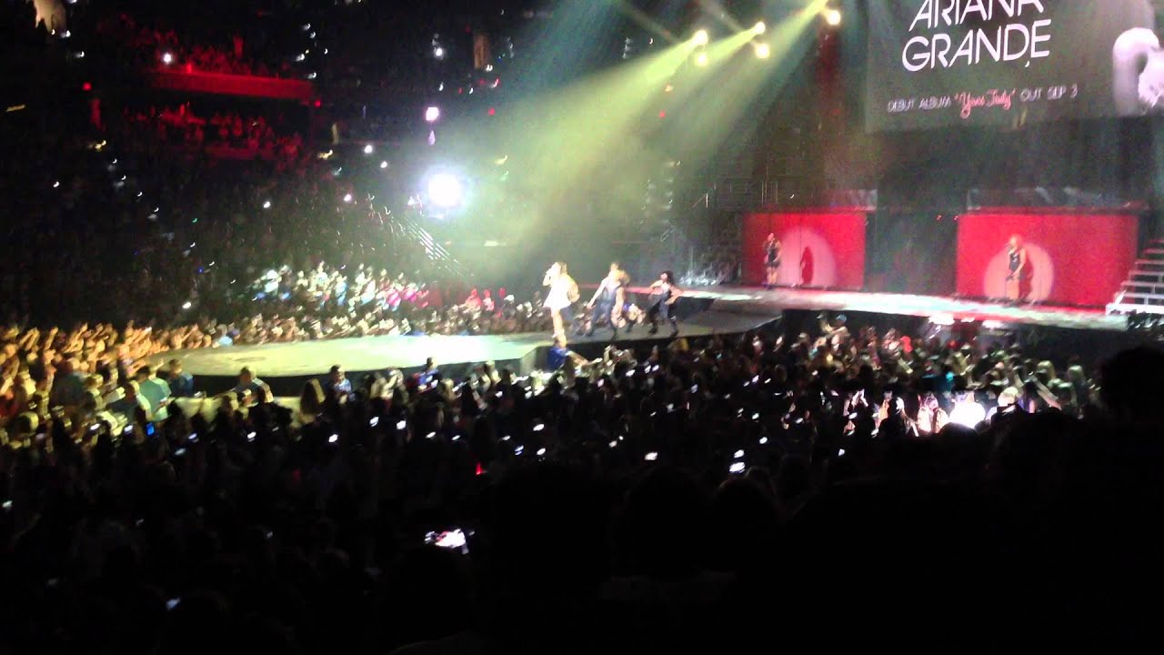Ariana Grande Baby I Live Believe tour Tampa FL Justin Bieber concert Part 1