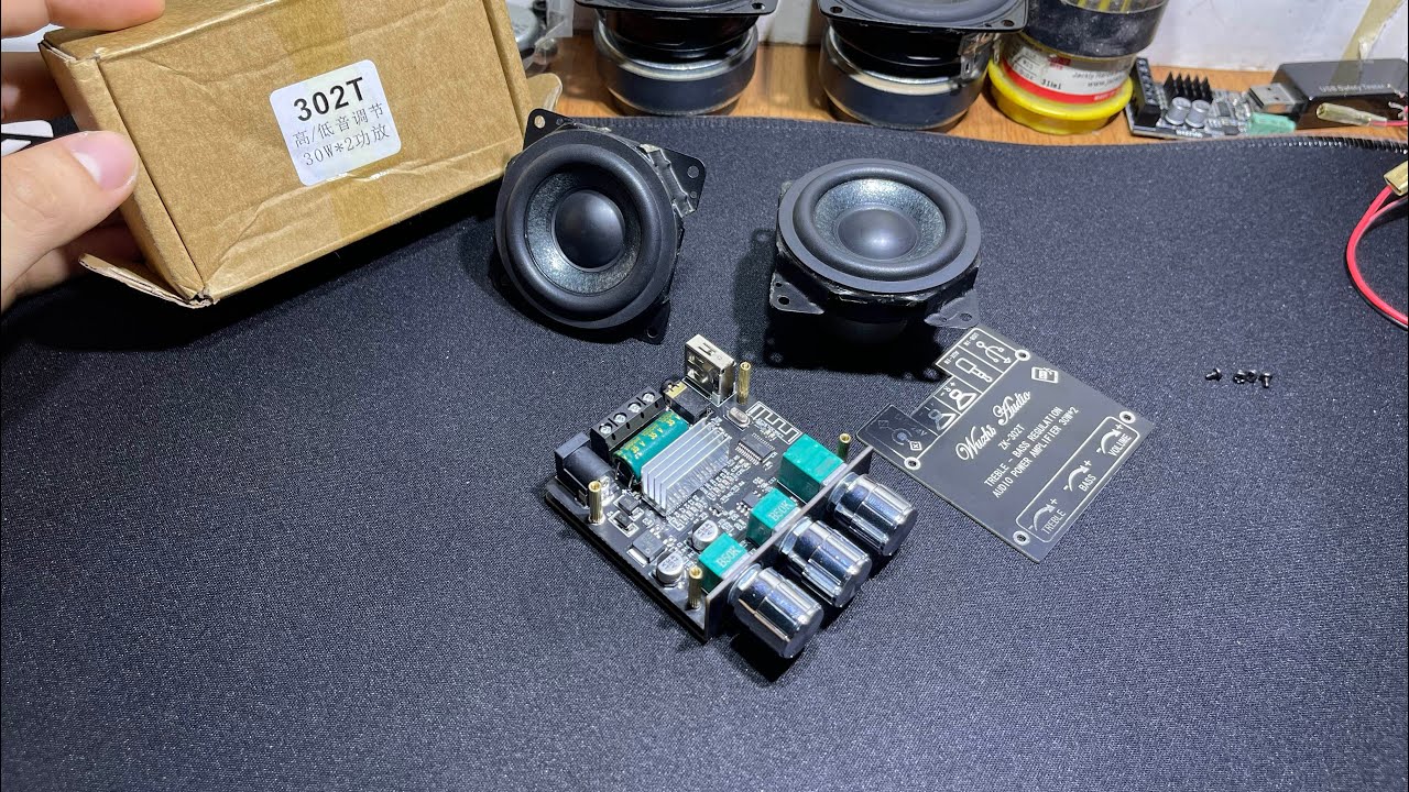 Test mạch Zk-302T Wuzhi Audio 2×30w 🔊🎧