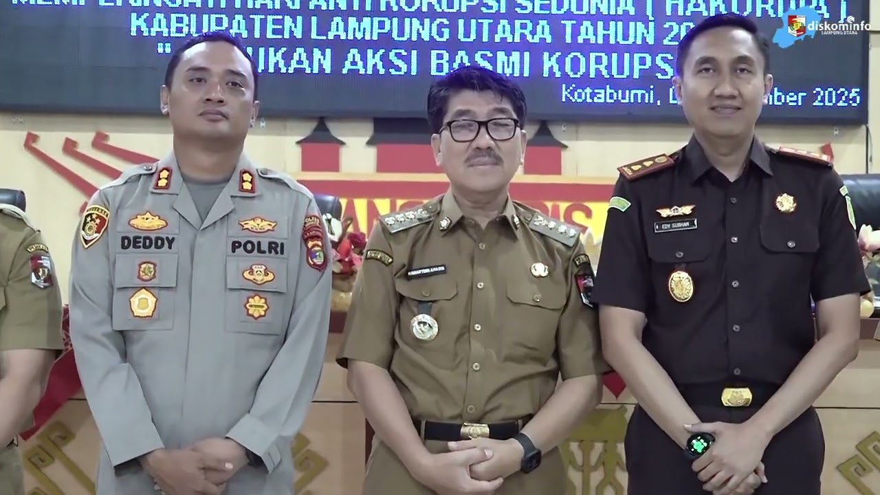 Pemkab Lampung Utara Perkuat Budaya Integritas Melalui Sosialisasi Anti Korupsi Hakordia 