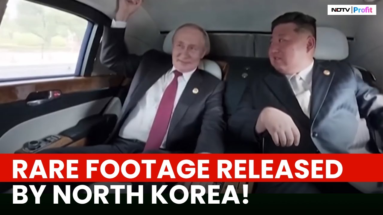 Watch: Rare Visuals Of Putin & Kim Jong Un Enjoying Limo Ride Released!